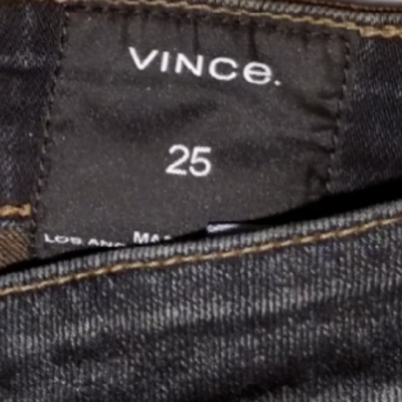 Wmn's VINCE Dark Blue Distressed Jeans (Size 25) - Picture 9 of 11